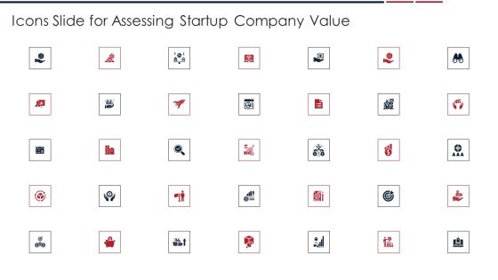 Icons Slide For Assessing Startup Company Value Structure PDF Icons Slide For Assessing Startup Company Value Structure PDF