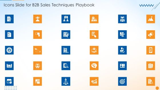 Icons Slide For B2B Sales Techniques Playbook Inspiration PDF Icons Slide For B2B Sales Techniques Playbook Inspiration PDF