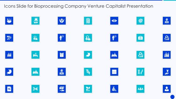 Icons Slide For Bioprocessing Company Venture Capitalist Presentation Introduction PDF Icons Slide For Bioprocessing Company Venture Capitalist Presentation Introduction PDF