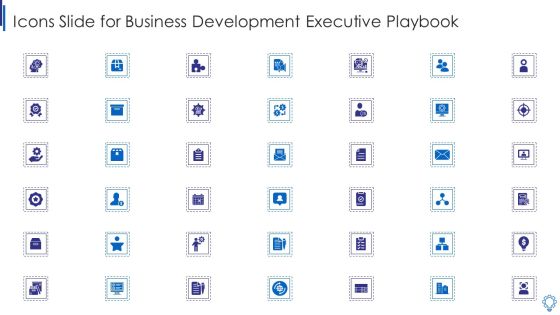 Icons Slide For Business Development Executive Playbook Pictures PDF Icons Slide For Business Development Executive Playbook Pictures PDF