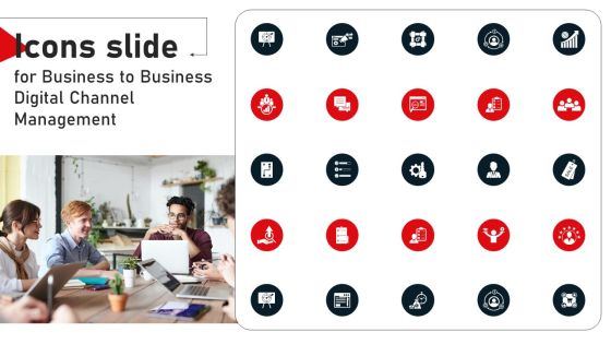Icons Slide For Business To Business Digital Channel Management Brochure PDF Icons Slide For Business To Business Digital Channel Management Brochure PDF