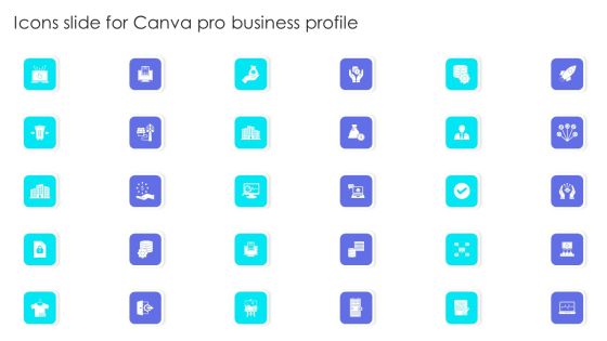 Icons Slide For Canva Pro Business Profile Clipart PDF