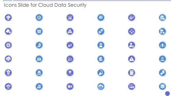 Icons Slide For Cloud Data Security Template PDF Icons Slide For Cloud Data Security Template PDF