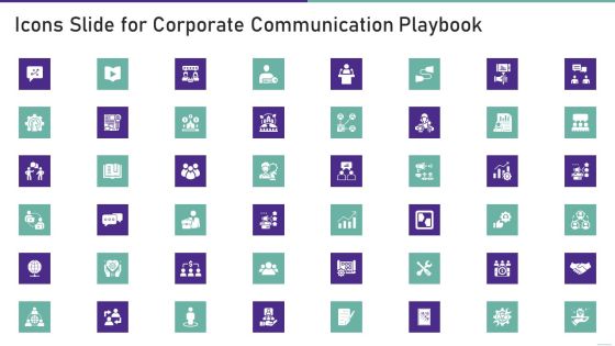 Icons Slide For Corporate Communication Playbook Information PDF Icons Slide For Corporate Communication Playbook Information PDF