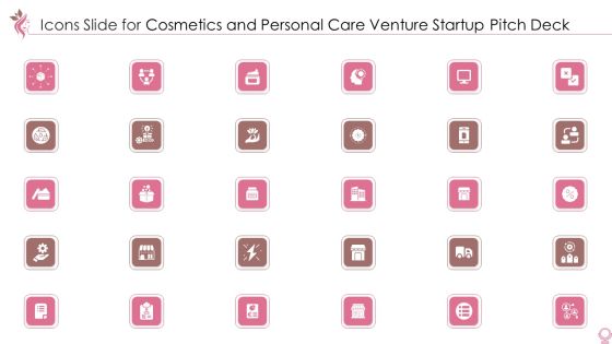 Icons Slide For Cosmetics And Personal Care Venture Startup Pitch Deck Mockup PDF Icons Slide For Cosmetics And Personal Care Venture Startup Pitch Deck Mockup PDF