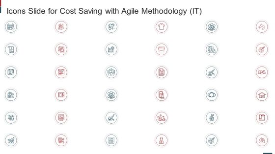 Icons Slide For Cost Saving With Agile Methodology IT Slides PDF Icons Slide For Cost Saving With Agile Methodology IT Slides PDF