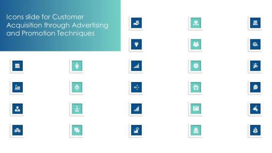 Icons Slide For Customer Acquisition Through Advertising And Promotion Techniques Designs PDF Icons Slide For Customer Acquisition Through Advertising And Promotion Techniques Designs PDF