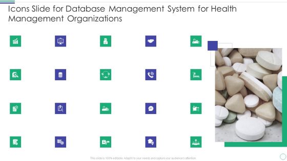 Icons Slide For Database Management System For Health Management Organizations Professional PDF Icons Slide For Database Management System For Health Management Organizations Professional PDF