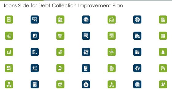 Icons Slide For Debt Collection Improvement Plan Guidelines PDF Icons Slide For Debt Collection Improvement Plan Guidelines PDF