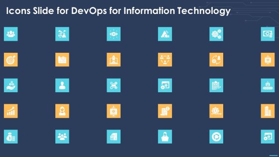 Icons Slide For Devops For Information Technology Ppt Icon Slide PDF
