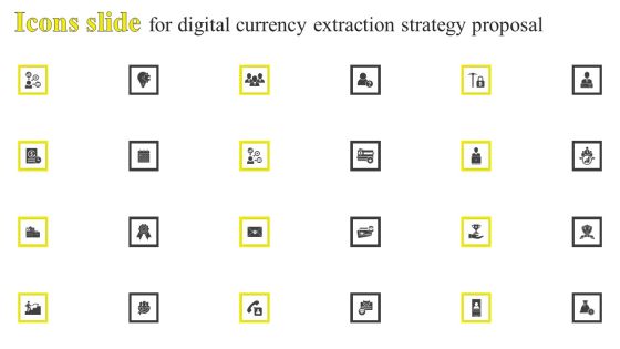 Icons Slide For Digital Currency Extraction Strategy Proposal Portrait PDF Icons Slide For Digital Currency Extraction Strategy Proposal Portrait PDF