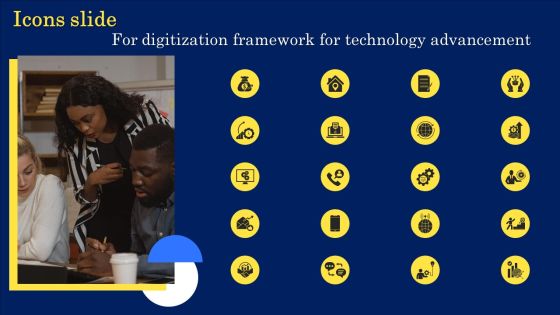 Icons Slide For Digitization Framework For Technology Advancement Demonstration PDF Icons Slide For Digitization Framework For Technology Advancement Demonstration PDF