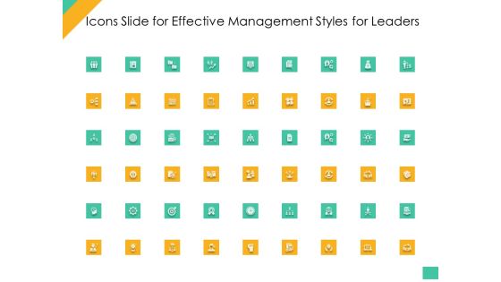 Icons Slide For Effective Management Styles For Leaders Graphics PDF Icons Slide For Effective Management Styles For Leaders Graphics PDF