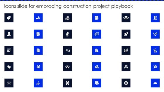 Icons Slide For Embracing Construction Project Playbook Demonstration PDF Icons Slide For Embracing Construction Project Playbook Demonstration PDF