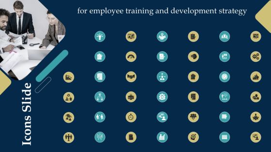 Icons Slide For Employee Training And Development Strategy Pictures PDF Icons Slide For Employee Training And Development Strategy Pictures PDF
