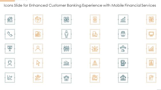 Icons Slide For Enhanced Customer Banking Experience With Mobile Financial Services Themes PDF Icons Slide For Enhanced Customer Banking Experience With Mobile Financial Services Themes PDF