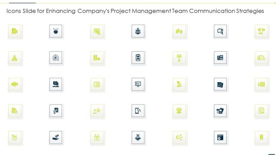 Icons Slide For Enhancing Companys Project Management Team Communication Portrait PDF Icons Slide For Enhancing Companys Project Management Team Communication Portrait PDF