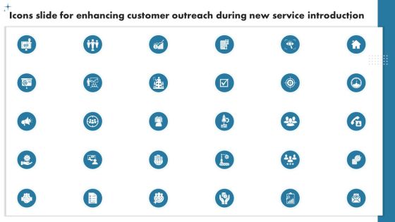 Icons Slide For Enhancing Customer Outreach During New Service Introduction Rules PDF Icons Slide For Enhancing Customer Outreach During New Service Introduction Rules PDF