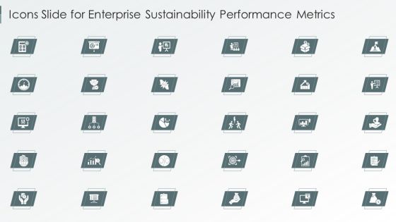 Icons Slide For Enterprise Sustainability Performance Metrics Introduction PDF