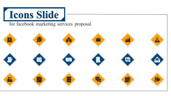 Icons Slide For Facebook Marketing Services Proposal Background PDF Icons Slide For Facebook Marketing Services Proposal Background PDF