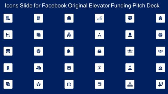 Icons Slide For Facebook Original Elevator Funding Pitch Deck Download PDF Icons Slide For Facebook Original Elevator Funding Pitch Deck Download PDF