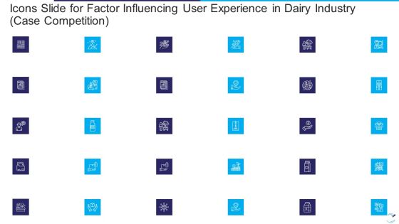 Icons Slide For Factor Influencing User Experience In Dairy Industry Case Competition Slides PDF Icons Slide For Factor Influencing User Experience In Dairy Industry Case Competition Slides PDF