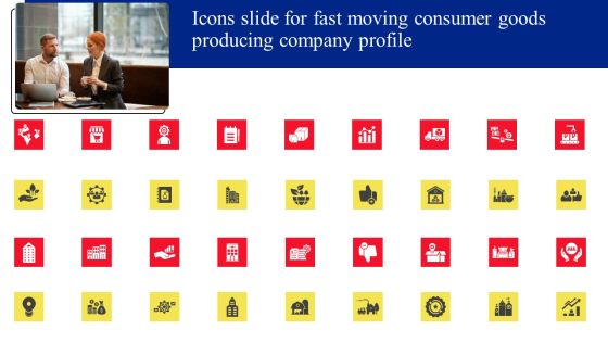 Icons Slide For Fast Moving Consumer Goods Producing Company Profile Themes PDF Icons Slide For Fast Moving Consumer Goods Producing Company Profile Themes PDF