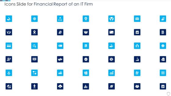 Icons Slide For Financial Report Of An IT Firm Formats PDF Icons Slide For Financial Report Of An IT Firm Formats PDF