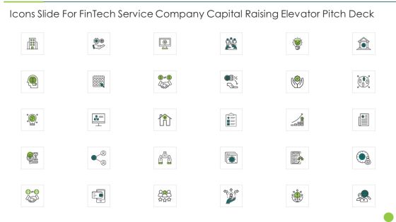Icons Slide For Fintech Service Company Capital Raising Elevator Pitch Deck Topics PDF Icons Slide For Fintech Service Company Capital Raising Elevator Pitch Deck Topics PDF