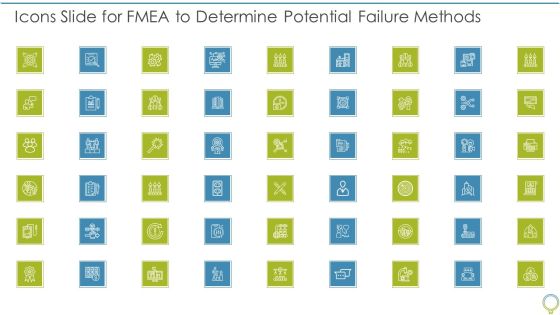 Icons Slide For Fmea To Determine Potential Failure Methods Guidelines PDF Icons Slide For Fmea To Determine Potential Failure Methods Guidelines PDF