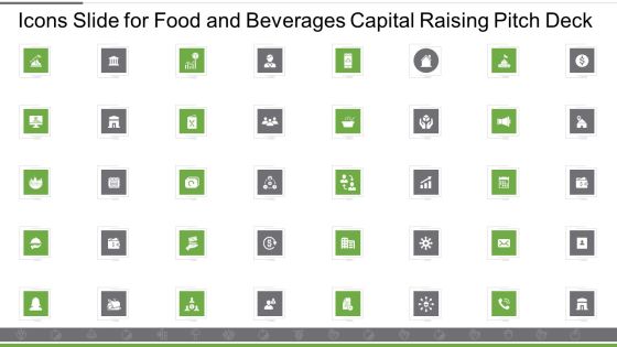 Icons Slide For Food And Beverages Capital Raising Pitch Deck Infographics PDF Icons Slide For Food And Beverages Capital Raising Pitch Deck Infographics PDF