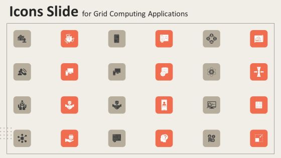 Icons Slide For Grid Computing Applications Portrait PDF Icons Slide For Grid Computing Applications Portrait PDF