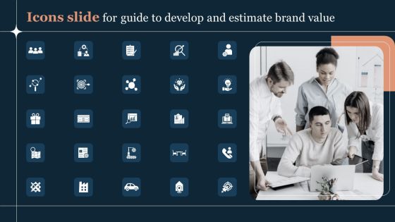 Icons Slide For Guide To Develop And Estimate Brand Value Background PDF Icons Slide For Guide To Develop And Estimate Brand Value Background PDF