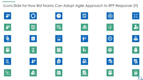 Icons Slide For How Bid Teams Can Adopt Agile Approach To RFP Response IT Clipart PDF