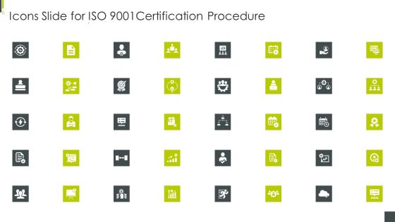 Icons Slide For ISO 9001Certification Procedure Structure PDF Icons Slide For ISO 9001Certification Procedure Structure PDF
