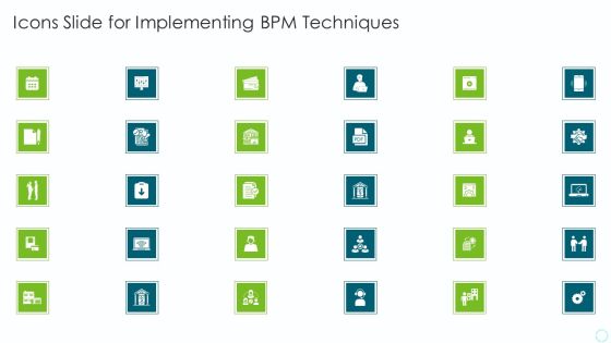 Icons Slide For Implementing BPM Techniques Diagrams PDF Icons Slide For Implementing BPM Techniques Diagrams PDF