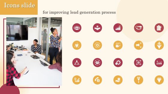 Icons Slide For Improving Lead Generation Process Formats PDF Icons Slide For Improving Lead Generation Process Formats PDF