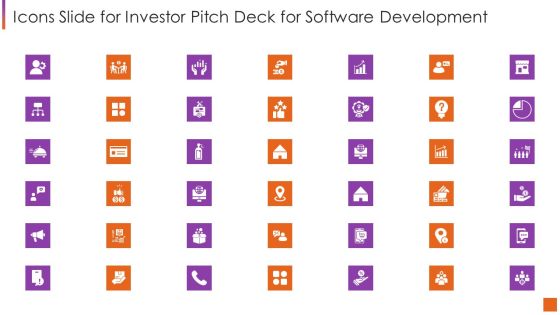 Icons Slide For Investor Pitch Deck For Software Development Demonstration PDF Icons Slide For Investor Pitch Deck For Software Development Demonstration PDF