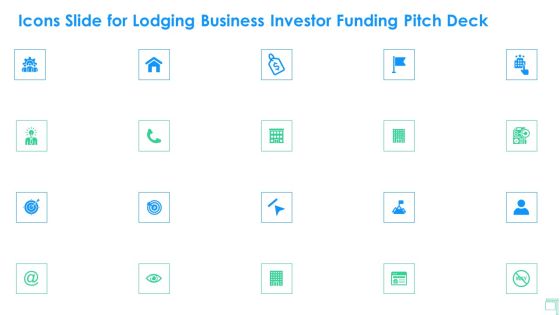 Icons Slide For Lodging Business Investor Funding Pitch Deck Slides PDF Icons Slide For Lodging Business Investor Funding Pitch Deck Slides PDF