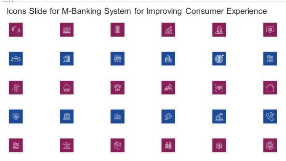 Icons Slide For M Banking System For Improving Consumer Experience Mockup PDF