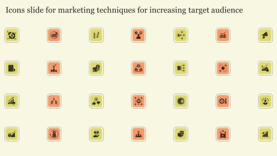 Icons Slide For Marketing Techniques For Increasing Target Audience Mockup PDF Icons Slide For Marketing Techniques For Increasing Target Audience Mockup PDF