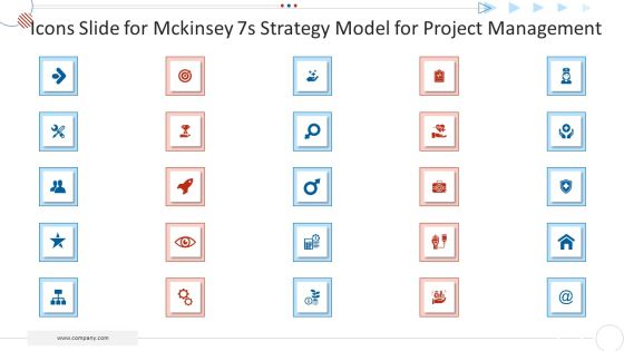 Icons Slide For Mckinsey 7S Strategy Model For Project Management Rules PDF