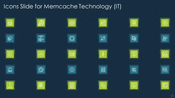 Icons Slide For Memcache Technology IT Ppt Infographic Template Tips PDF