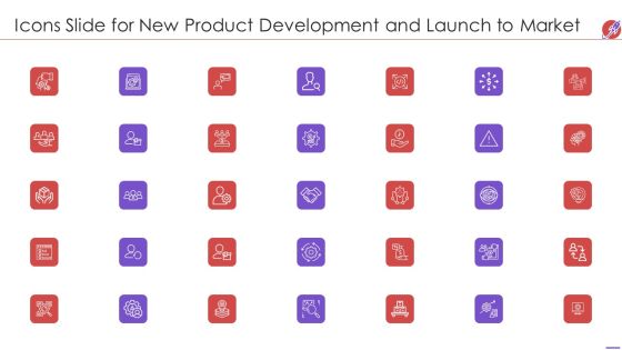 Icons Slide For New Product Development And Launch To Market Formats PDF Icons Slide For New Product Development And Launch To Market Formats PDF