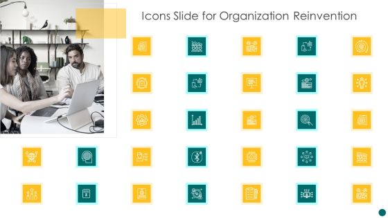 Icons Slide For Organization Reinvention Brochure PDF Icons Slide For Organization Reinvention Brochure PDF