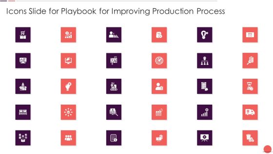 Icons Slide For Playbook For Improving Production Process Professional PDF Icons Slide For Playbook For Improving Production Process Professional PDF