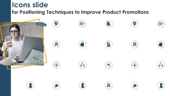 Icons Slide For Positioning Techniques To Improve Product Promotions Clipart PDF Icons Slide For Positioning Techniques To Improve Product Promotions Clipart PDF