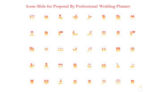 Icons Slide For Proposal By Professional Wedding Planner Ppt PowerPoint Presentation Professional Tips PDF Icons Slide For Proposal By Professional Wedding Planner Ppt PowerPoint Presentation Professional Tips PDF
