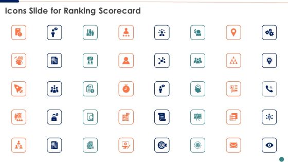 Icons Slide For Ranking Scorecard Sample PDF Icons Slide For Ranking Scorecard Sample PDF