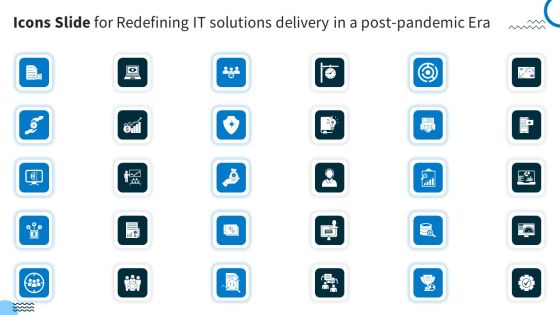Icons Slide For Redefining IT Solutions Delivery In A Post Pandemic Era Themes PDF Icons Slide For Redefining IT Solutions Delivery In A Post Pandemic Era Themes PDF